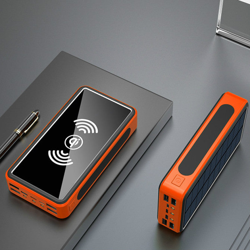 Solar Rechargeable Power Bank for Outdoor Adventures