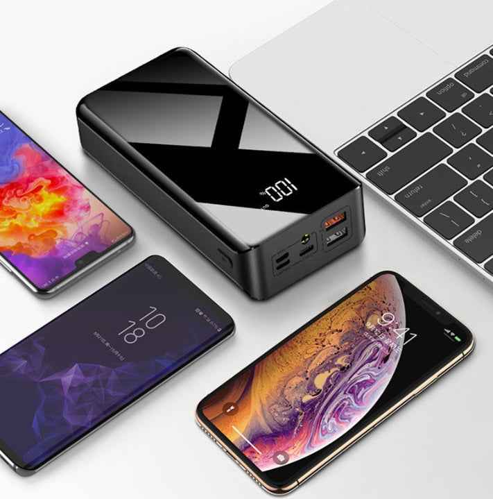 30000mAh Power Bank with Dual USB Charger Ports - High Capacity Portable Charger