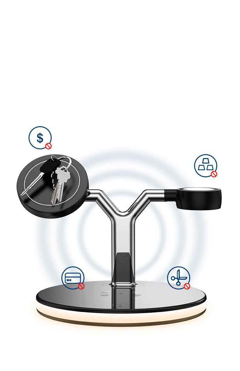 3 in 1 Magnetic Wireless Charger for Apple - 15W Fast Charging Station Compatible with MagSafe Chargers