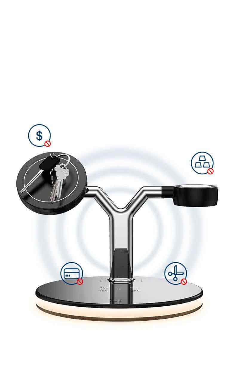 3 in 1 Magnetic Wireless Charger for Apple - 15W Fast Charging Station Compatible with MagSafe Chargers