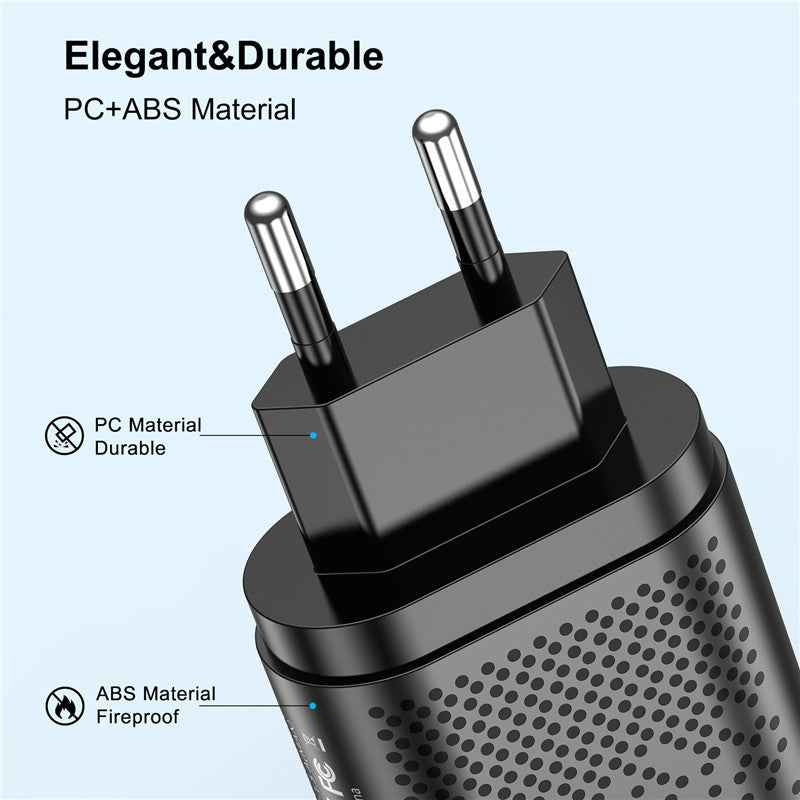 20W Dual Port Fast Charger Compatible with Apple and Android Phones