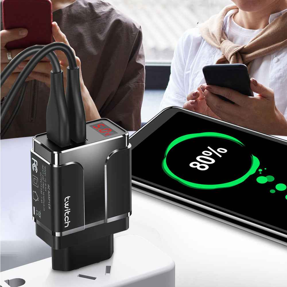 Dual USB Smart Charger 2.4A Fast Charging Head