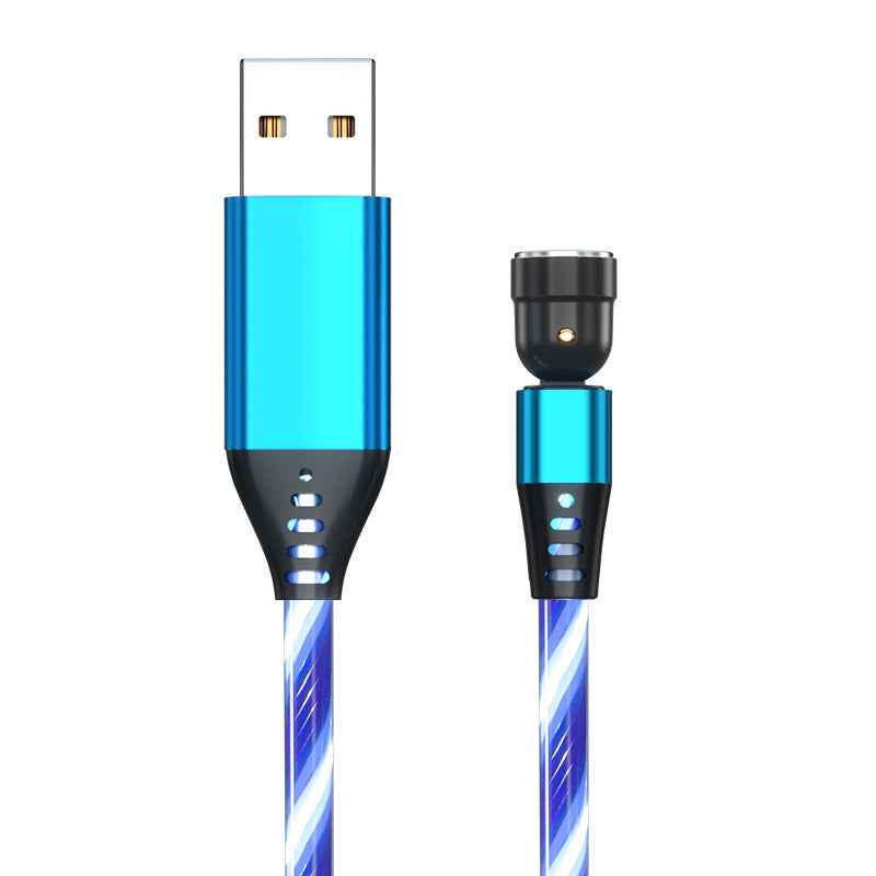 Luminous Magnetic Charging Cable with Fast Charger 2025 – The Brightest Lifesaver in My Digital Life 540 Rotate Luminous Magnetic Charging Cable 3A Fast Charge for Mobile Phones, LED Micro USB Type C, iPhone Cable