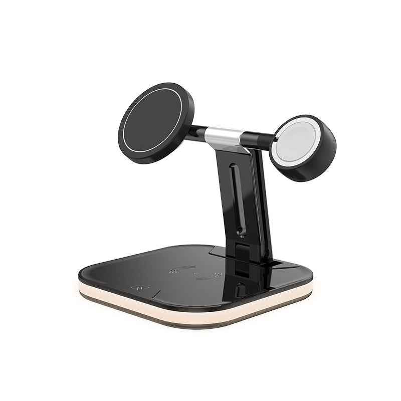 3 in 1 Magnetic Wireless Charger for Apple - 15W Fast Charging Station Compatible with MagSafe Chargers