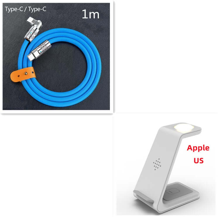 3 in 1 Wireless Charger Stand with Car Portable Charger Fast Charging Station Dock for Phones