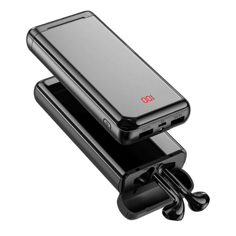 Bluetooth Headset with Power Bank and 3.7V Battery Charger for Ultimate Convenience - My Store