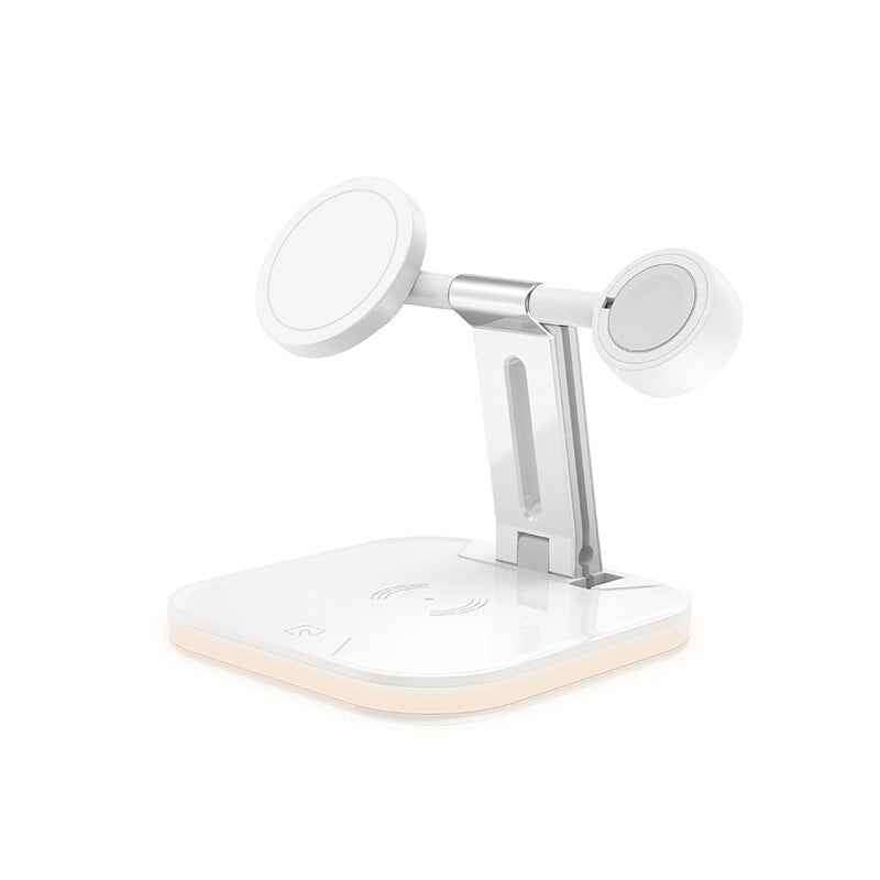 3 in 1 Magnetic Wireless Charger for Apple - 15W Fast Charging Station Compatible with MagSafe Chargers