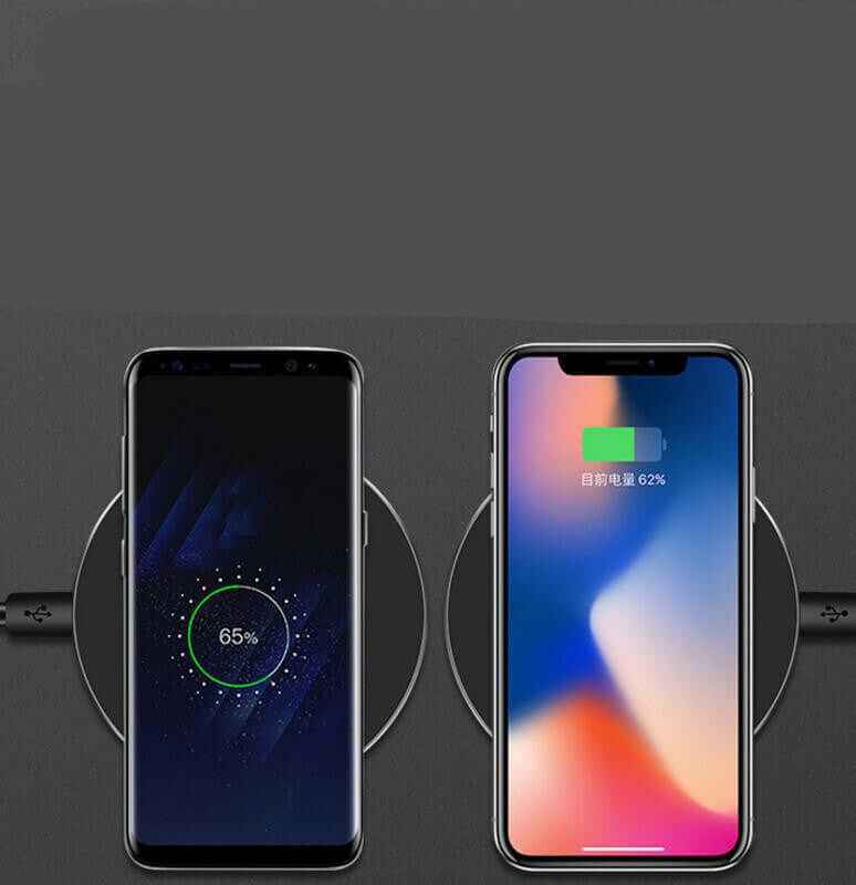Wireless Fast Charging Pad for iPhone and Samsung - High-Speed Wireless Charger
