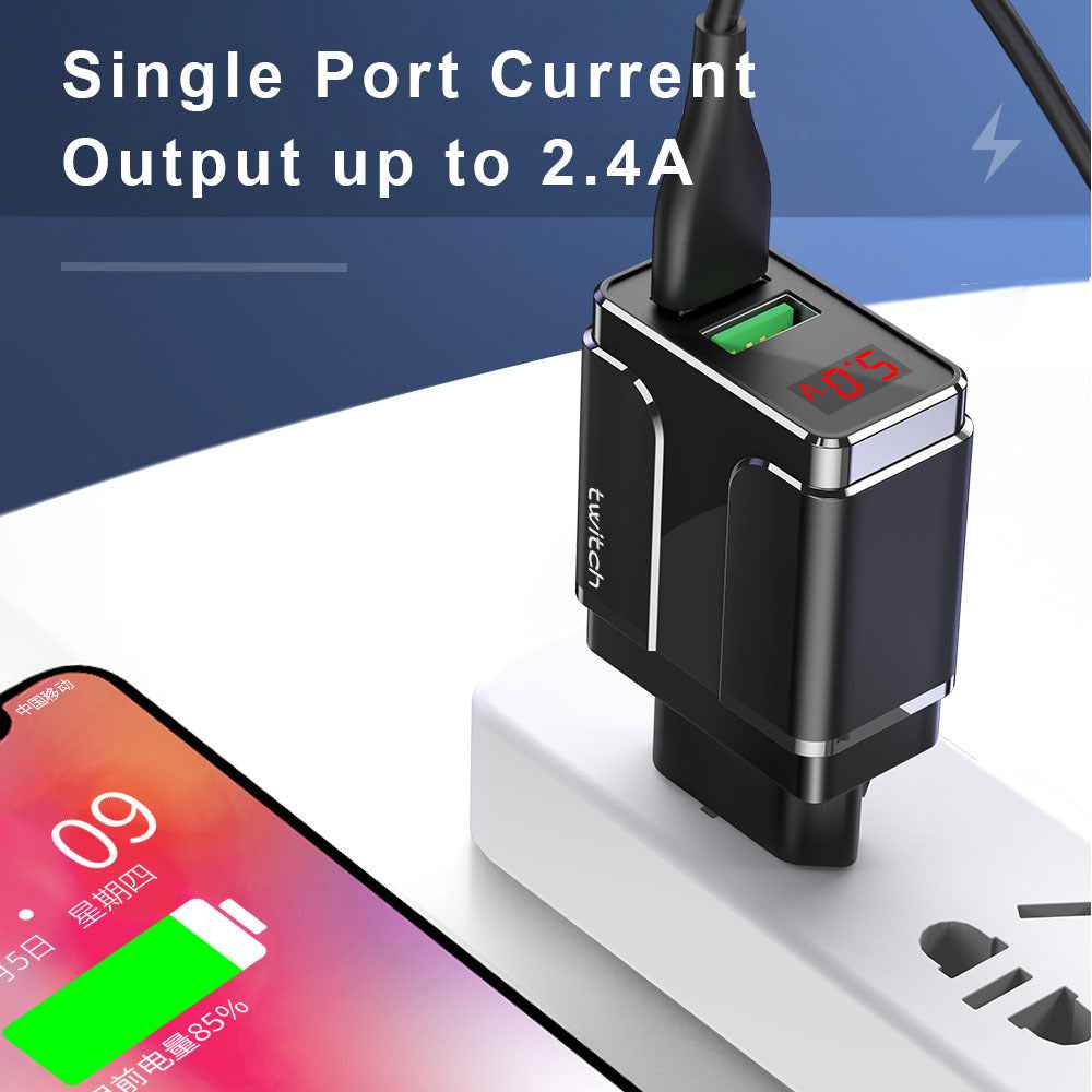 Dual USB Smart Charger 2.4A Fast Charging Head