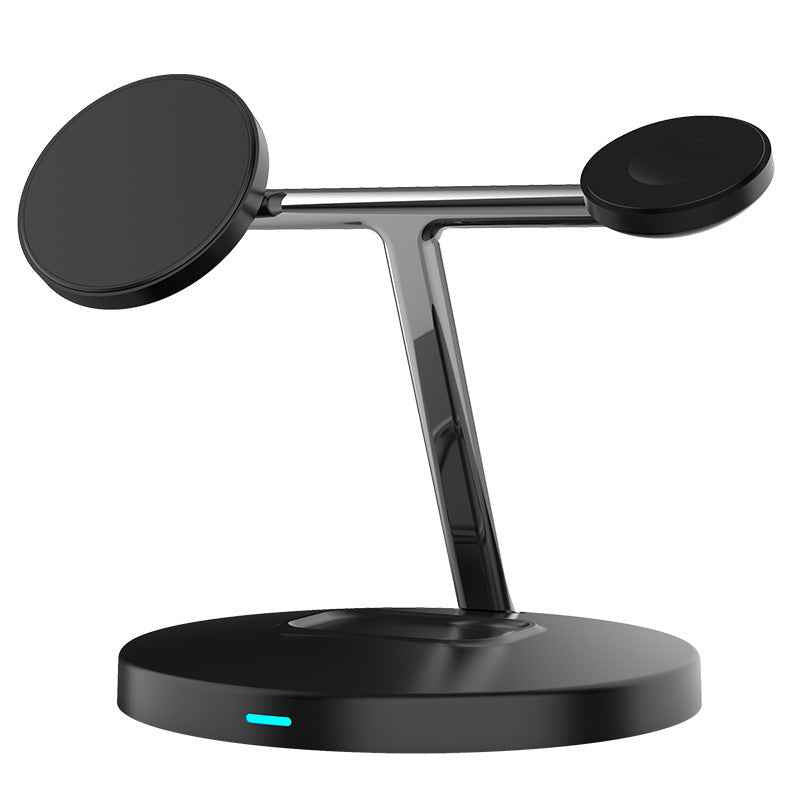 3 in 1 Magnetic Wireless Charger for Apple - 15W Fast Charging Station Compatible with MagSafe Chargers