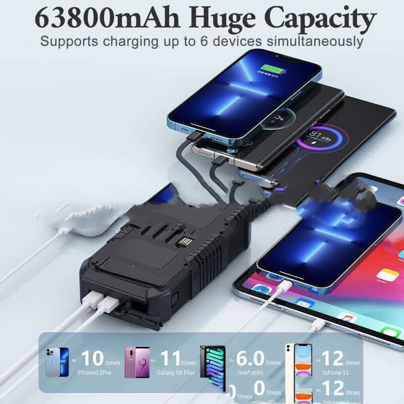 Solar Portable Power Bank - New Solar Portable Power Bank for On-the-Go Energy Solutions