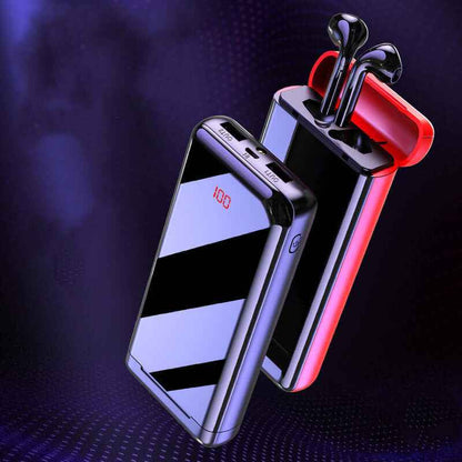Bluetooth Headset with Power Bank and 3.7V Battery Charger for Ultimate Convenience