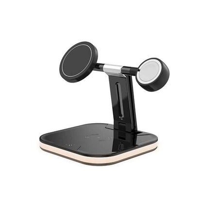 3 in 1 Magnetic Wireless Charger for Apple - 15W Fast Charging Station Compatible with MagSafe Chargers