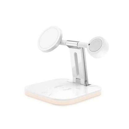 3 in 1 Magnetic Wireless Charger for Apple - 15W Fast Charging Station Compatible with MagSafe Chargers