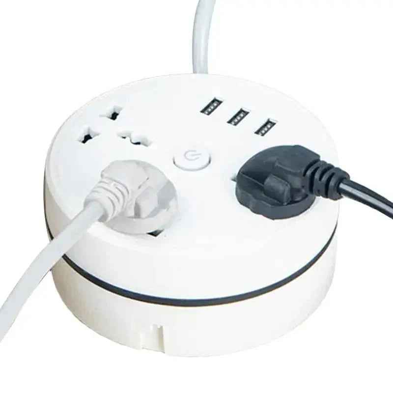EU Plug Smart Power Strip – Multipurpose AC Outlet with USB Ports & Fast Charging