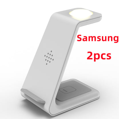3 in 1 Wireless Charger Stand with Car Portable Charger   Fast Charging Station Dock for Phones