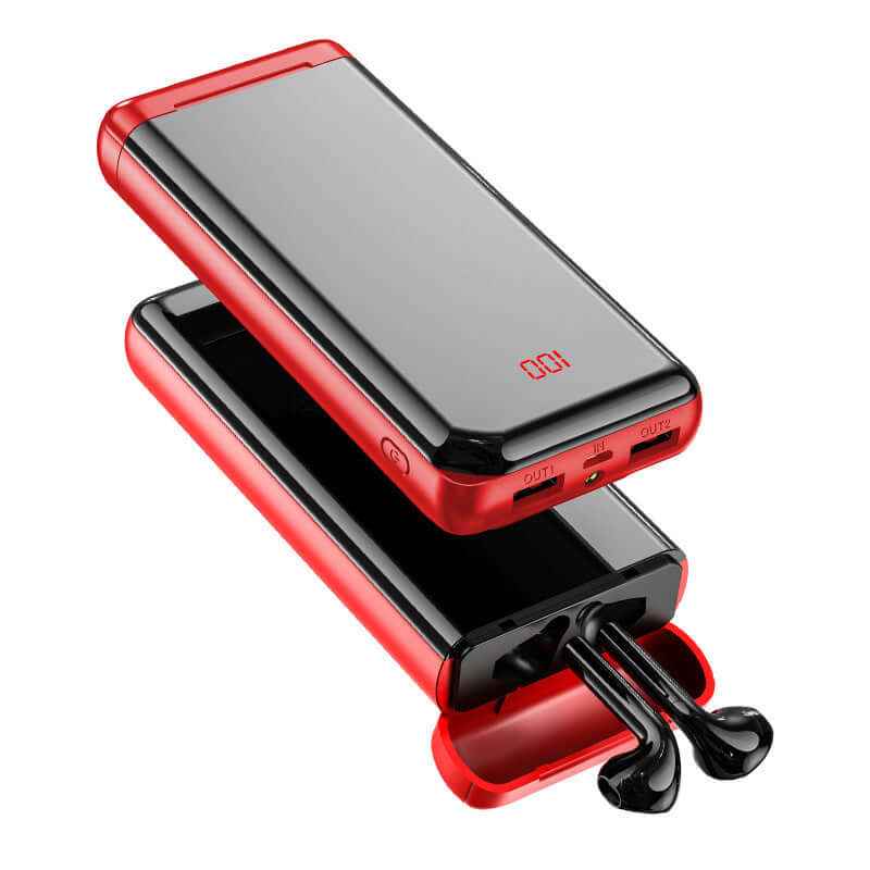 Bluetooth Headset with Power Bank and 3.7V Battery Charger for Ultimate Convenience