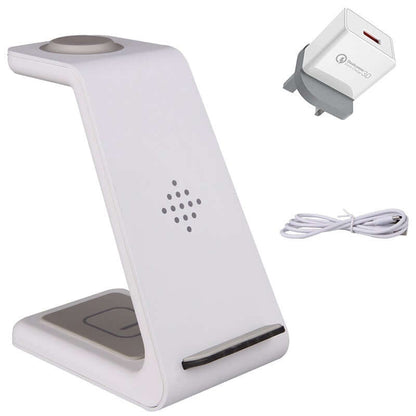 3 in 1 Wireless Charger Stand with Car Portable Charger   Fast Charging Station Dock for Phones
