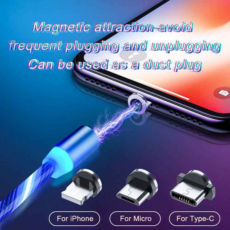 High-Speed Magnetic Charging Cable with Charger Daytona Performance – Revolutionizing My Everyday Power Routine - LED Magnet Charger for Lighting and Micro USB, Type-C Compatibility