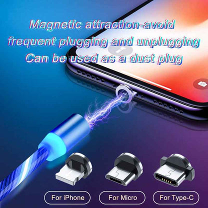 High-Speed Magnetic Charging Cable with Charger Daytona Performance – Revolutionizing My Everyday Power Routine - LED Magnet Charger for Lighting and Micro USB, Type-C Compatibility