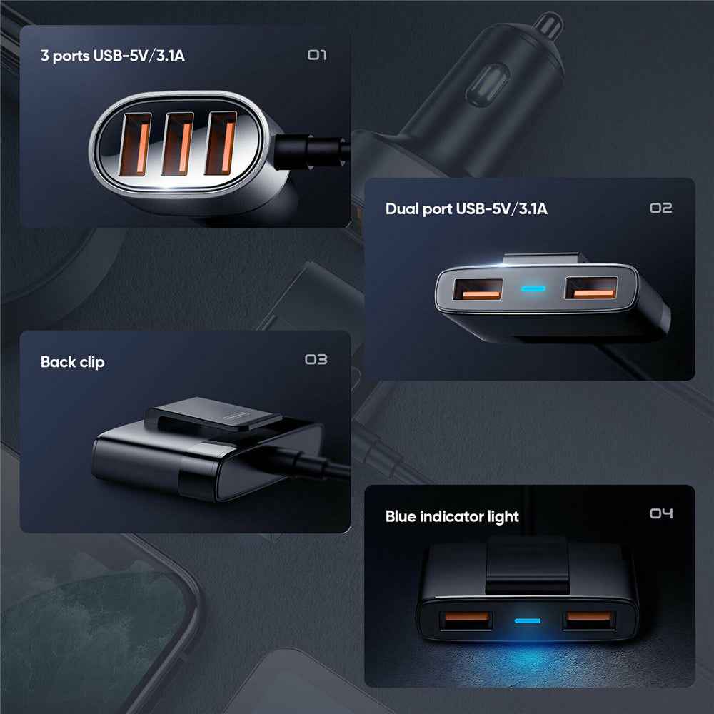 Car Fast Charging Adapter - Multi-Function Car Charger for Quick Charging