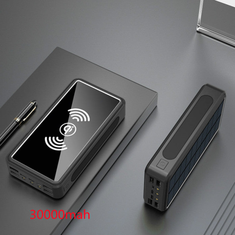 Solar Rechargeable Power Bank for Outdoor Adventures 