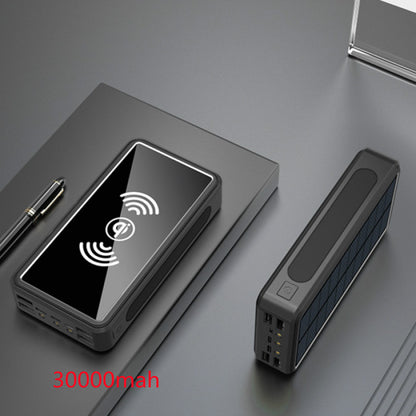 Solar Rechargeable Power Bank for Outdoor Adventures 