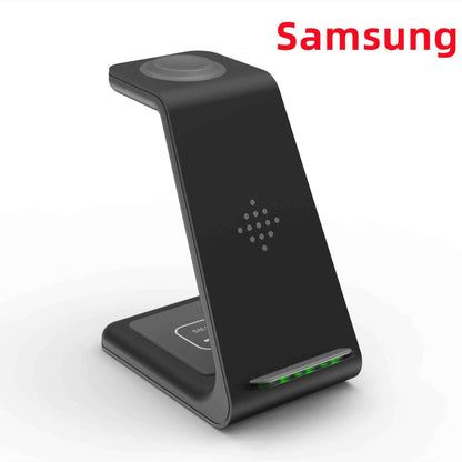 3 in 1 Wireless Charger Stand with Car Portable Charger   Fast Charging Station Dock for Phones