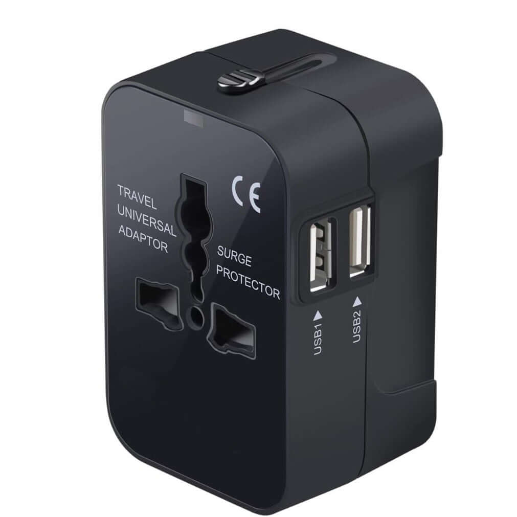 Travel Adapter, Worldwide All In One Universal Travel Adapter Wall Charger AC Power Plug Adapter Wi