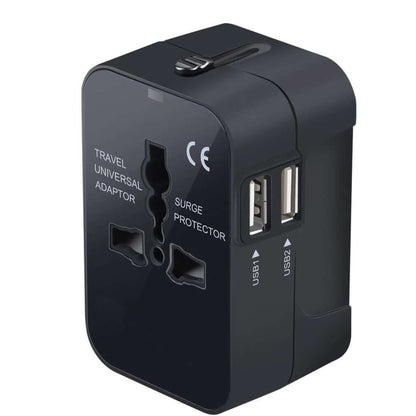 Travel Adapter, Worldwide All In One Universal Travel Adapter Wall Charger AC Power Plug Adapter Wi