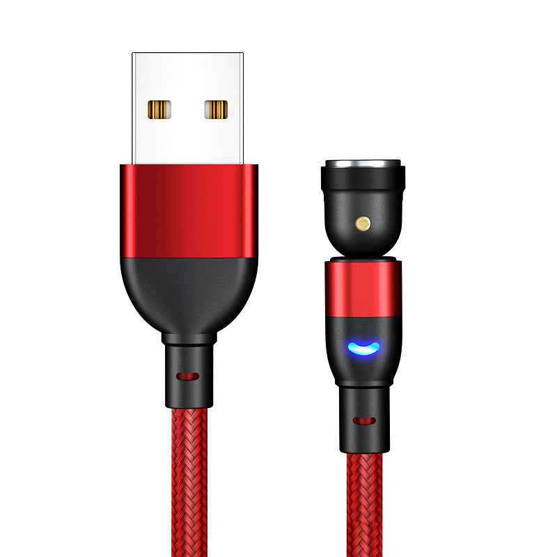 Magnetic Cable Powered by Charger QB - 540 Degree Blind Suction Round Magnetic Data Cable