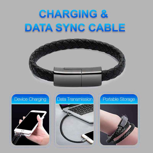 Bracelet Charger USB Cable for iPhone 14/13 Pro Max – Stylish USB C Data Charging Cord for Sale