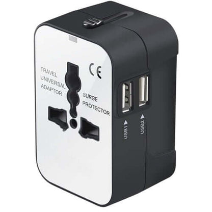 Travel Adapter, Worldwide All In One Universal Travel Adapter Wall Charger AC Power Plug Adapter Wi
