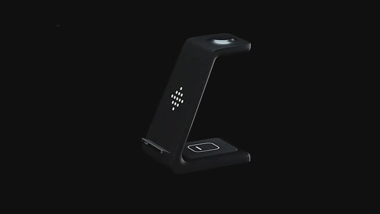 3 in 1 Wireless Charger Stand with Car Portable Charger   Fast Charging Station Dock for Phones